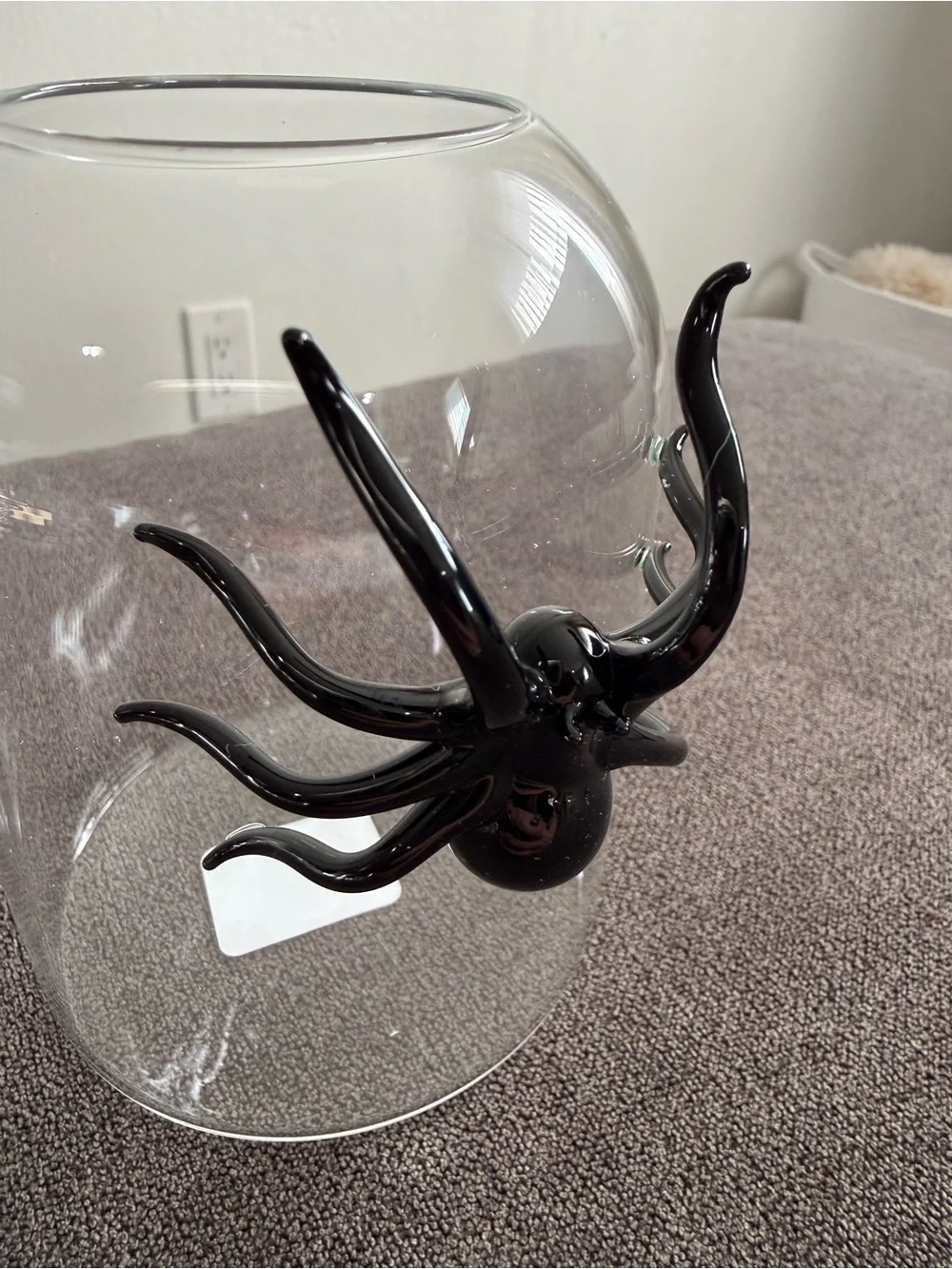 West Elm Glass Spider Vase